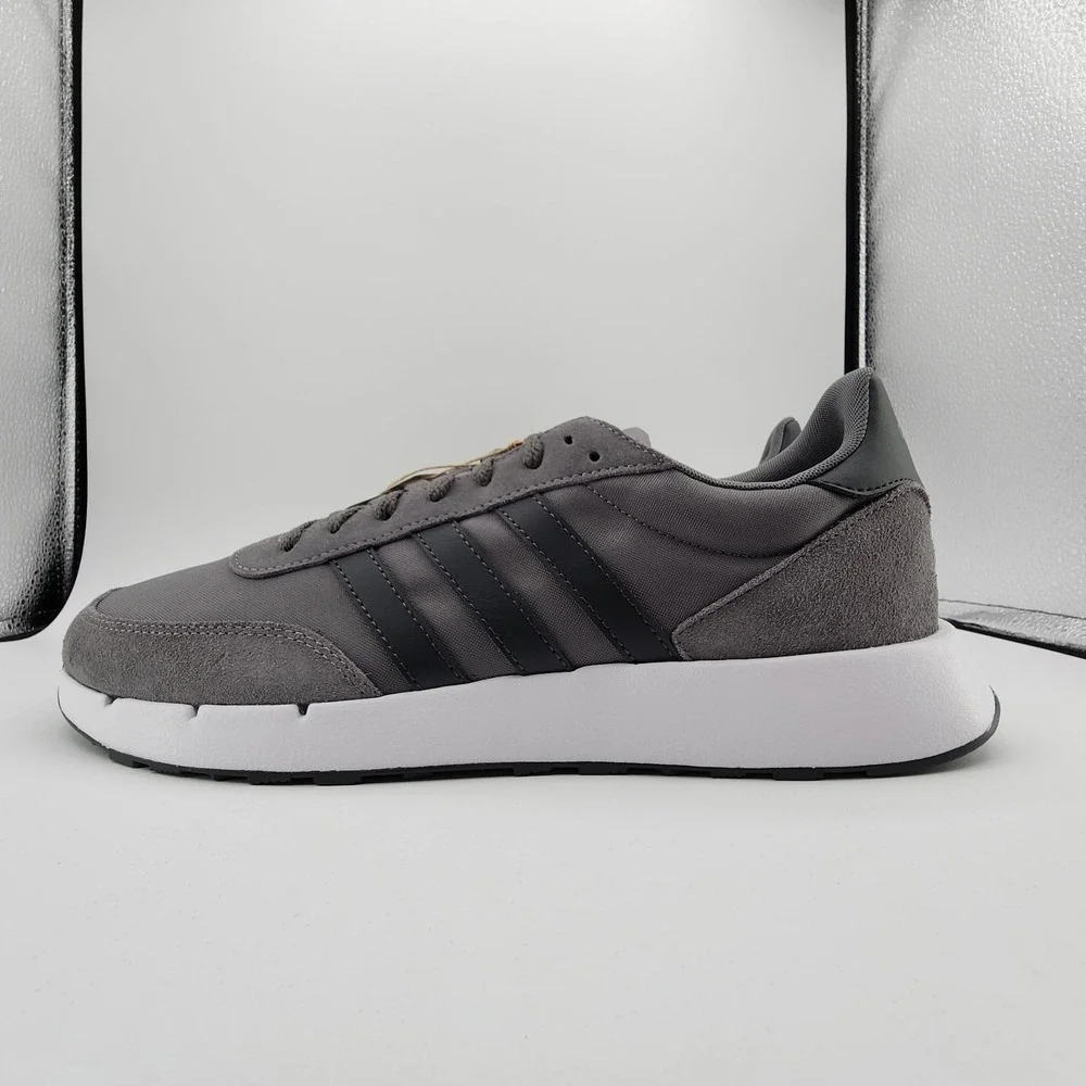 adidas Run 60s‎ 2.0 Shoes Mens 12.5 Grey Four Carbon Running Sneaker GX1740 NEW